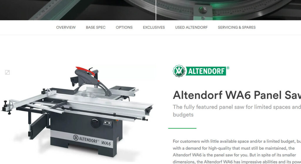 Altendorf WA6 Panel Saw
