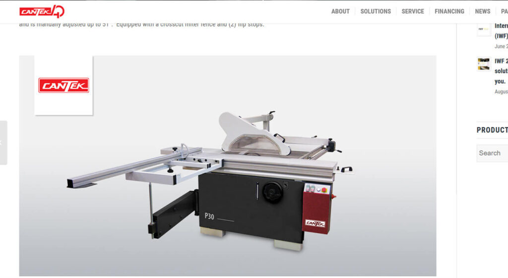 CANTEK | P30 5′ SLIDING TABLE SAW
