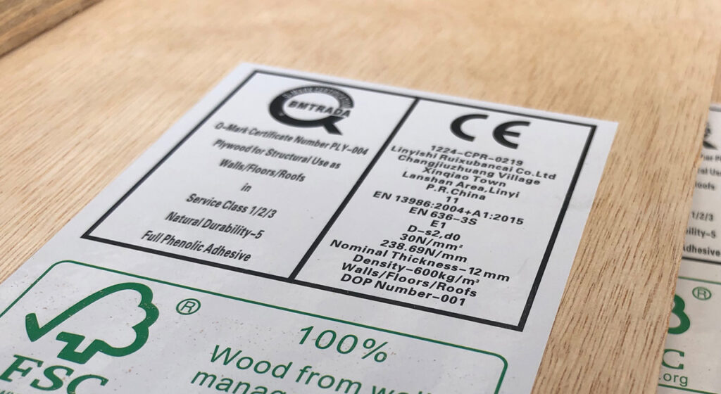CE marking (EN 13986)