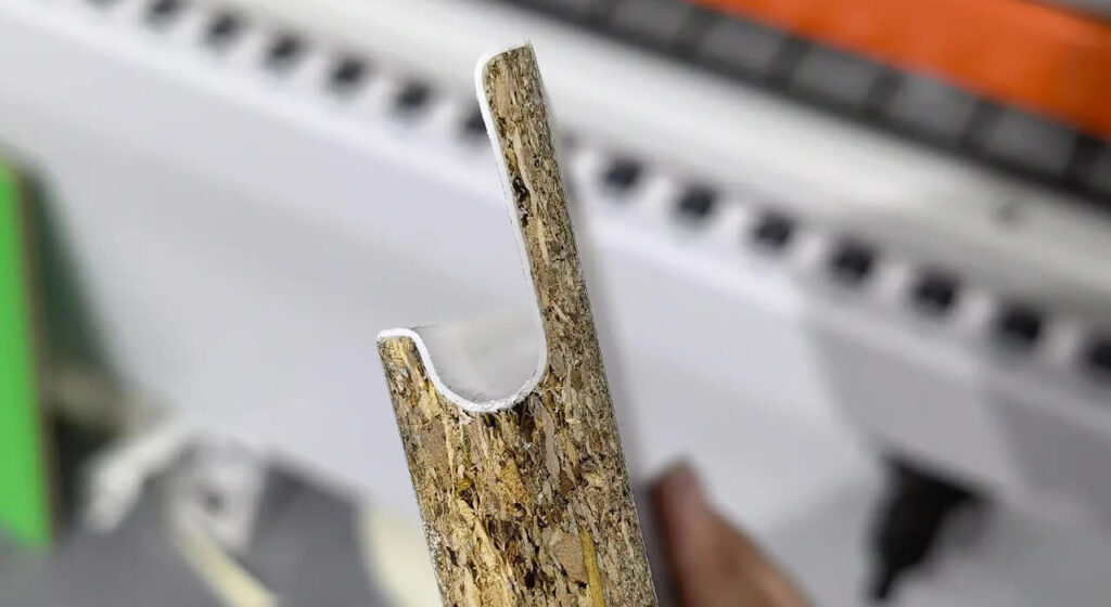 Bestin’s Soft Forming Edge Bander Edge Banding Result