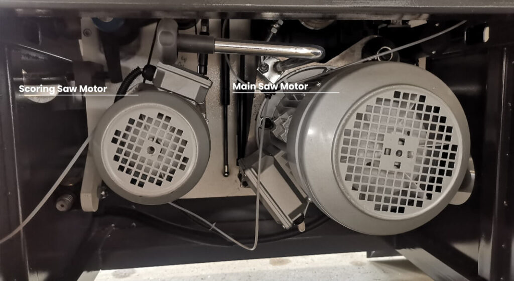 scoring blade motor