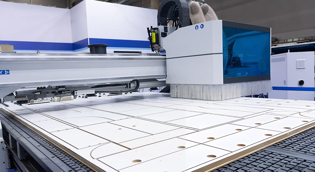 Handleless Cabinet Door CNC Router Nesting Machine