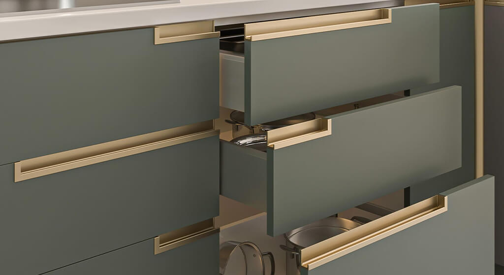 Handleless Cabinet Door Gola Profile System