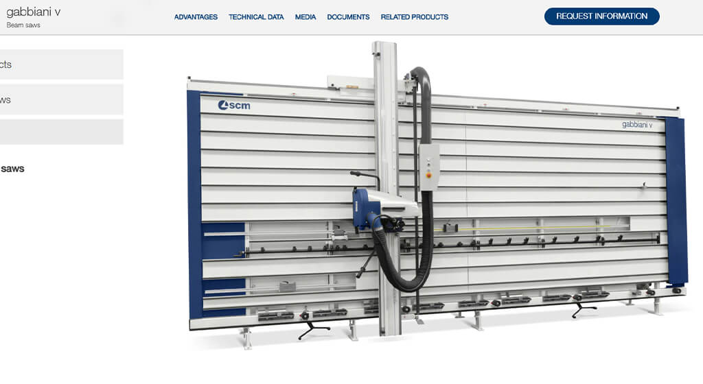 SCM Gabbiani V Vertical Panel Saw