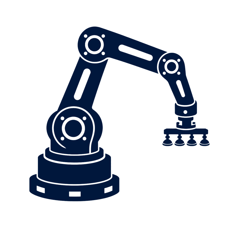 Woodworking Machine Industrial Robotic Arms Icon