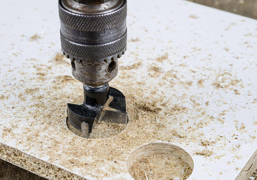 Woodworking Drilling Solutions and Dowel Insertion Hinge Boring