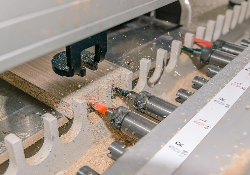 Woodworking Drilling Solutions and Dowel Insertion Multi-boring