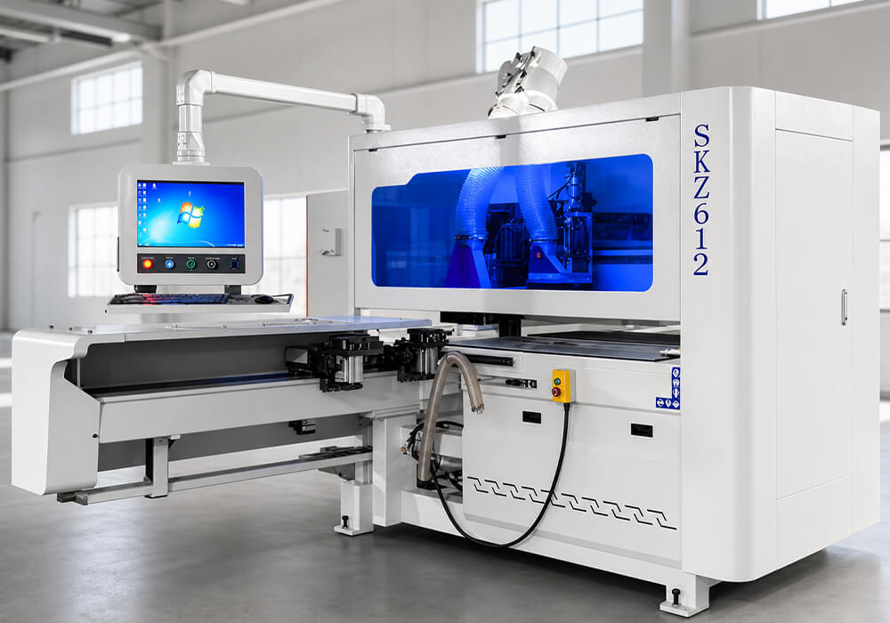 Woodworking Drilling Solutions and Dowel Insertion Six-sided Dilling Machines