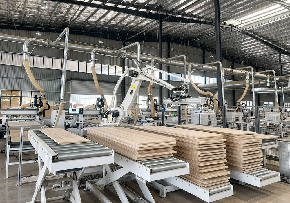 Woodworking Sawing And Cutting Solutions Connected Cutting Cell